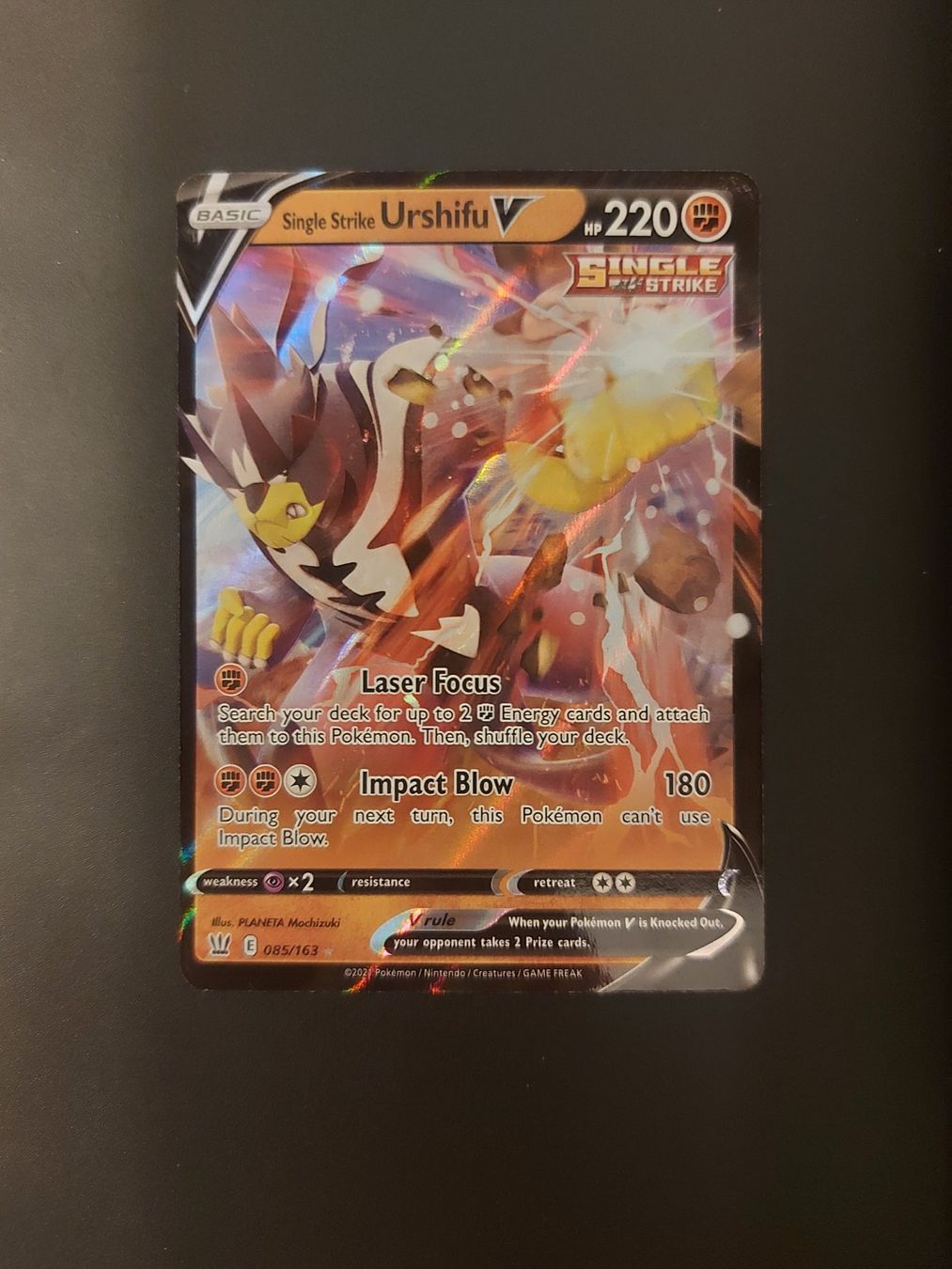 Pokémon Carte collezionabili: Single Strike Urshifu V #085 Battle Styles EN – Usato da Biasca venduto da Sara_Poke123
