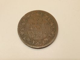 🇮🇳  India Quarter 1/4 Anna 1920