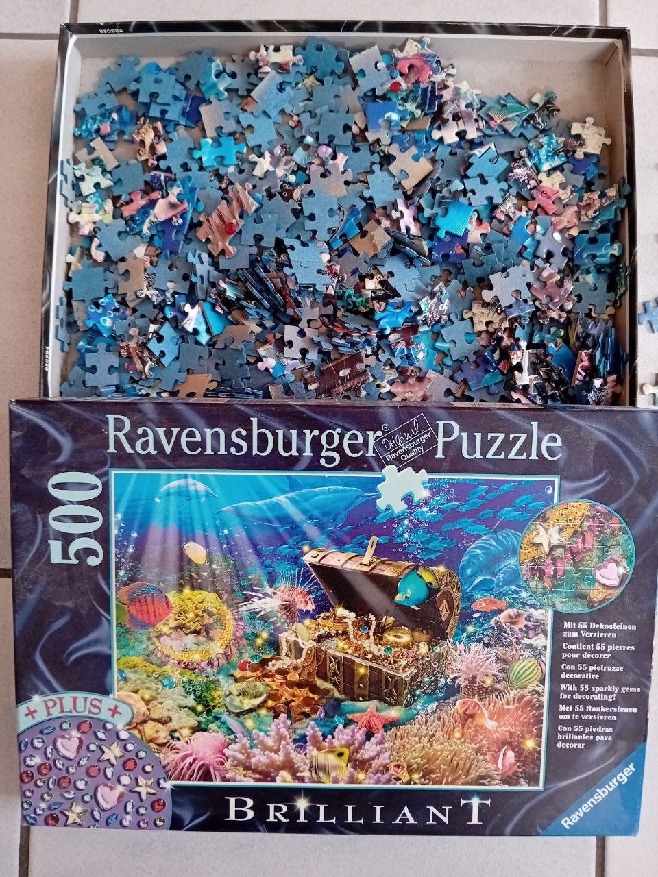 Ravensburger Puzzles: Ravensburger Puzzle 500 Teile Brilliant - verlorener Schatz – Gebraucht aus Muralto von