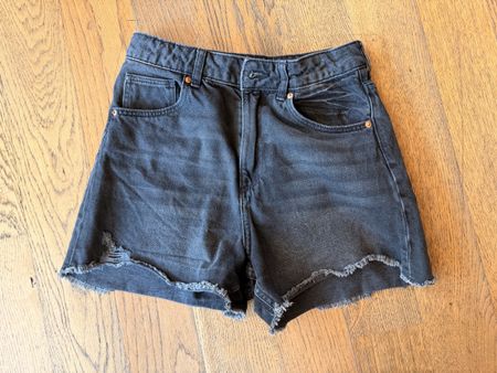 H&M Jeans Shorts Schwarz Grösse 164 guter Zustand