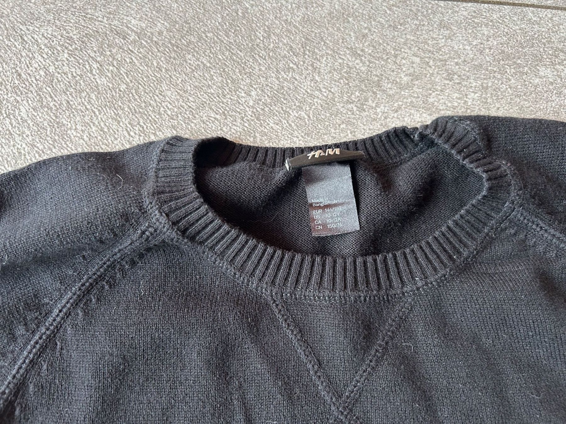 H&M Maglioni & Felpe: Pull léger printemps noir gr. 146 - 152 – Nuovo (secondo la descrizione) da Arbedo venduto da nadia1973 1