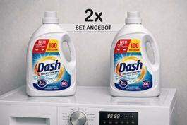 DASH Alpenfrische Waschmittel – Originalware – 2 × 4,5L / 9L