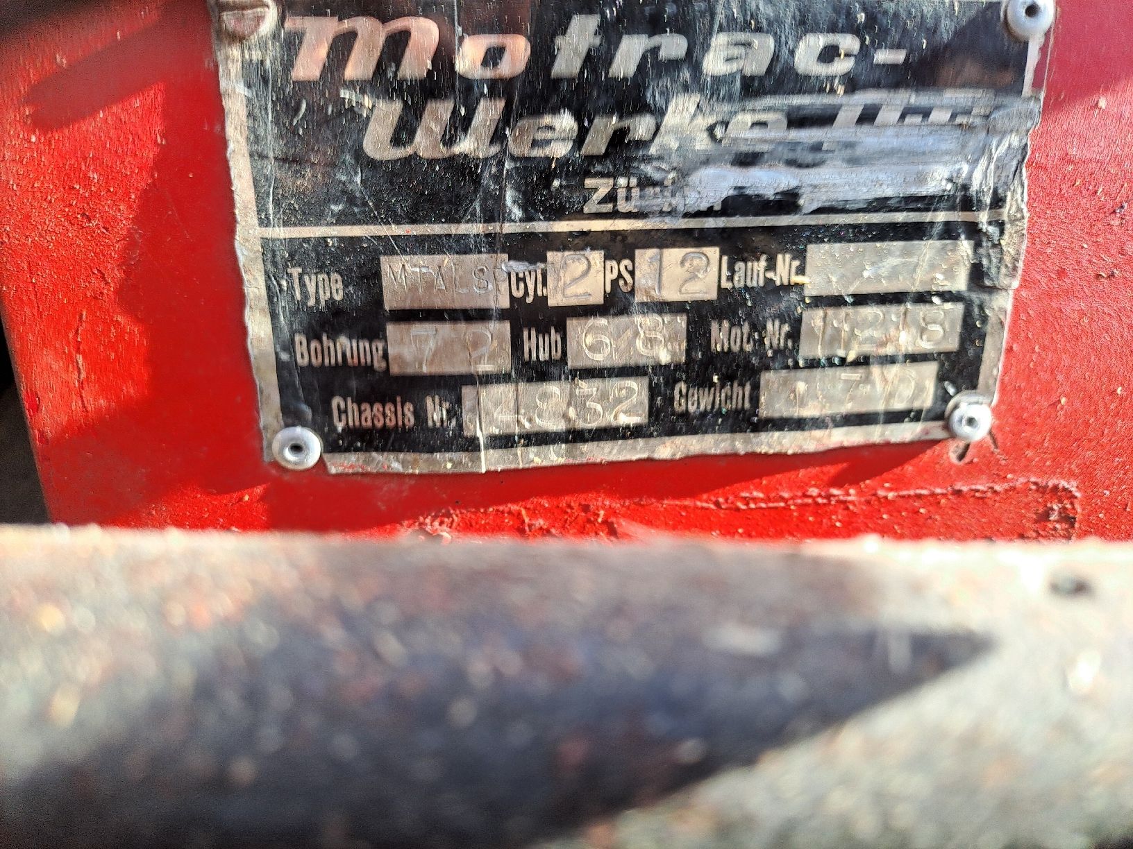 Motrac Trattori: Motrac Einachser – Usato da Oberhelfenschwil venduto da Fiat1880 5