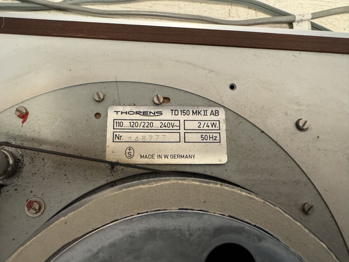 Thorens Giradischi: Thorens td150 mk2 Plattenspieler – Difettoso da Zunzgen venduto da milesdavis76 4