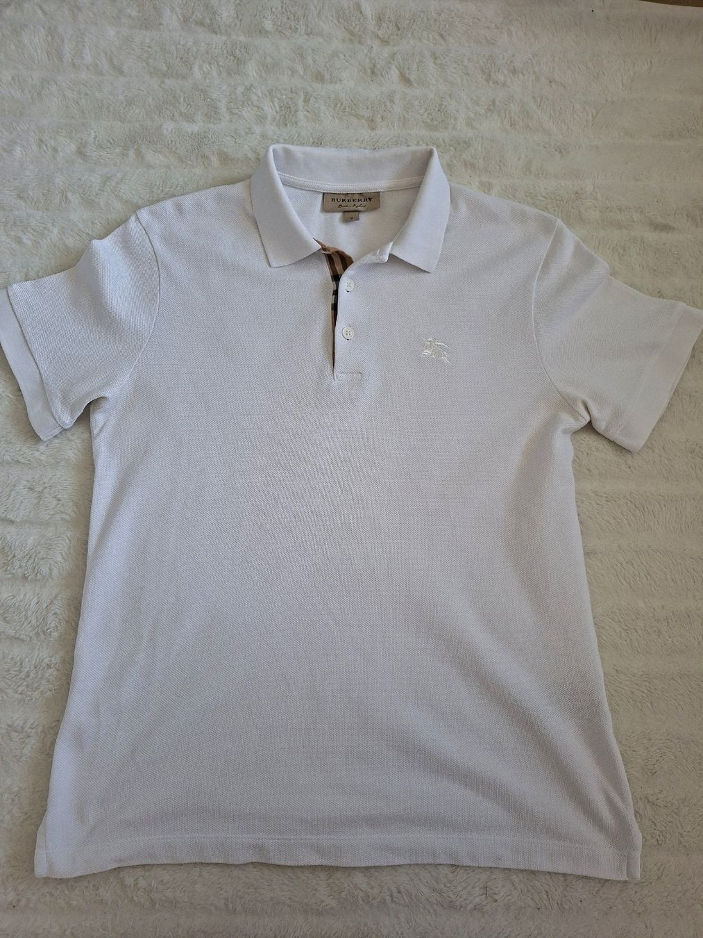 Burberry Polo-Shirts: Polo Burberry blanc taille M – Gebraucht aus Renens VD von ser_j2fn 8