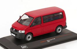 VW T5 Bus Transporter Phase I 2004-2009 rot / schwarz   1:43