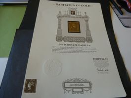 Spanien, "die Schwarze Isabella", Goldene Briefmarke
