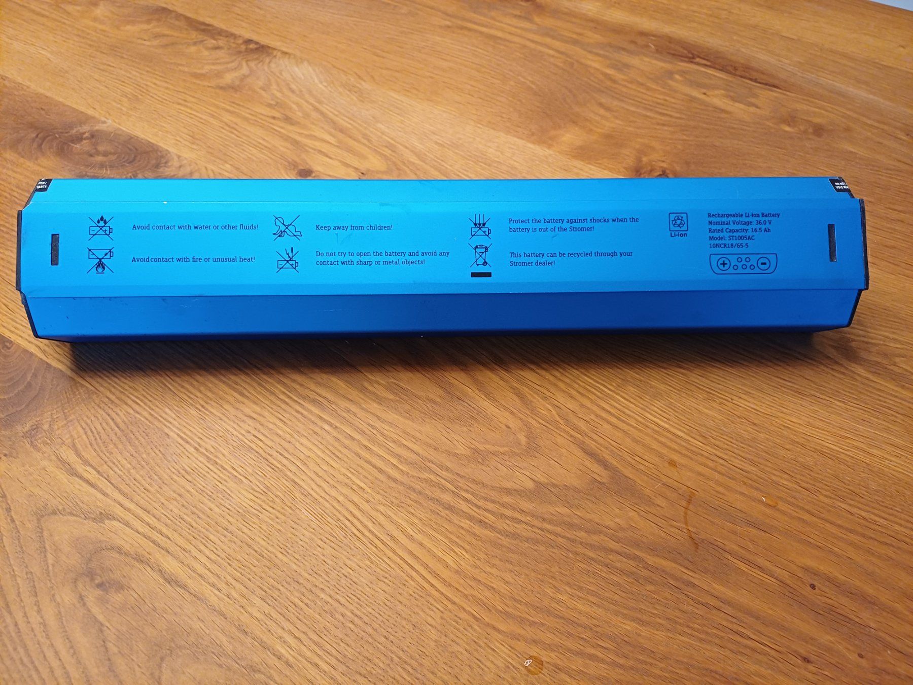 Stromer Batterie: Stromer Akku ST1 36V 16.5Ah Lithium blau – Usato da Gachnang venduto da Lussli 1