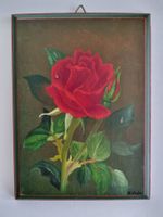 Miniaturgemälde Rose appenzeller Bauerkunst signiert