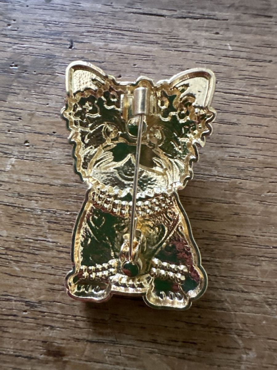 Broches & Aiguilles: Brosche mit kleinem Hund, Yorkshire Terrier – Neuf (Voir description) à Trüllikon par angela4444 3
