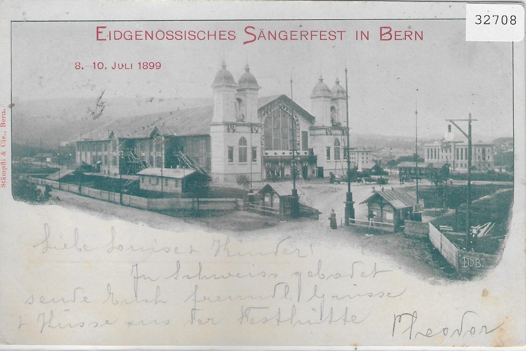 Cartoline postali: Eidgenössisches Sängerfest in Bern 1899 – Usato da Ettingen venduto da Kartenplanet