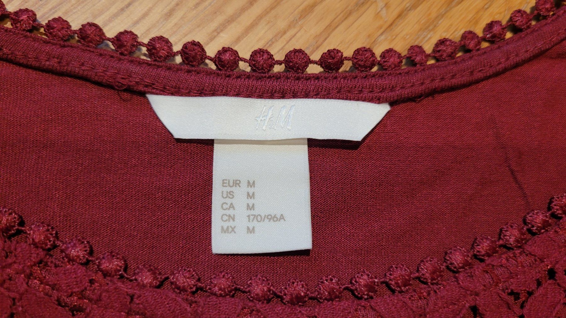 H&M Top: Top bordeaurot, Grösse M – Nuovo (secondo la descrizione) da Neschwil venduto da flower_69 3