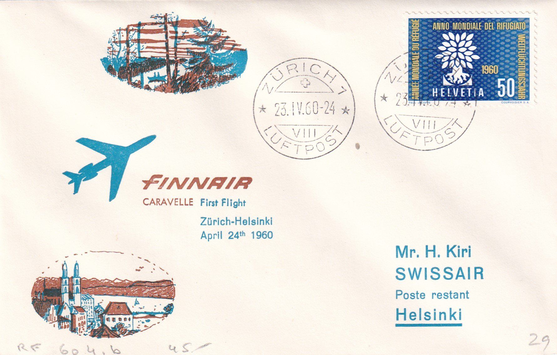 Tutti i francobolli: Flugbrief – Usato da Birsfelden venduto da chr_yq2g