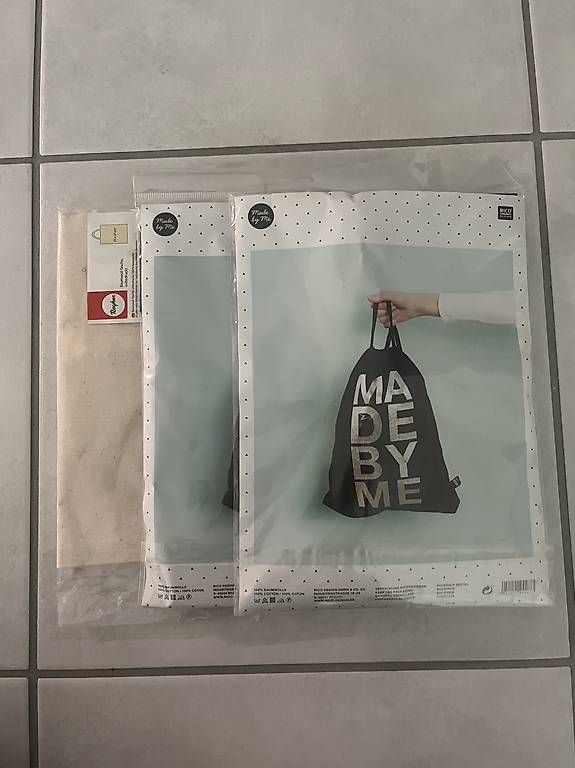 Kit bricolage: Turnsack & Stoffbeutel zum Basteln – Nuovo e nell'imballaggio originale da Spiez venduto da nomii20