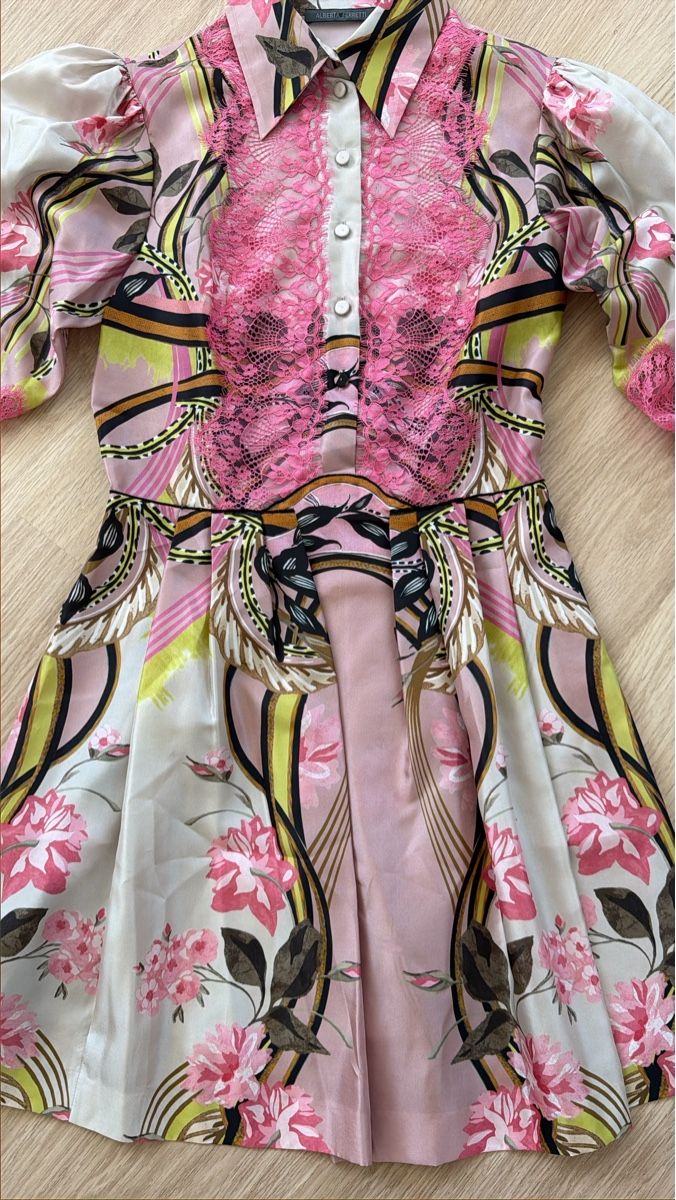 Vestiti: Alberta Ferretti Kleid Seide Grösse M – Nuovo (secondo la descrizione) da Killwangen venduto da was.sharp 3
