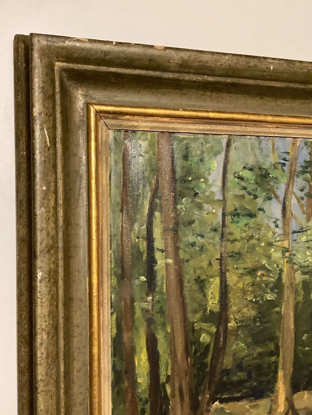 Gemälde: Landschaftsgemälde signiert und datiert mit  Wald – Gebraucht aus Hirzel von pjn_d7xp 4