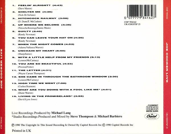 CDs: Cocker Joe: Live CD – Neu (gemäss Beschreibung) aus Steinhausen von Vilivinili 1
