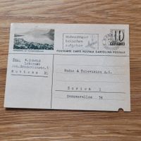 GS Post Karte Hergiswil Basel 1955 Zürich