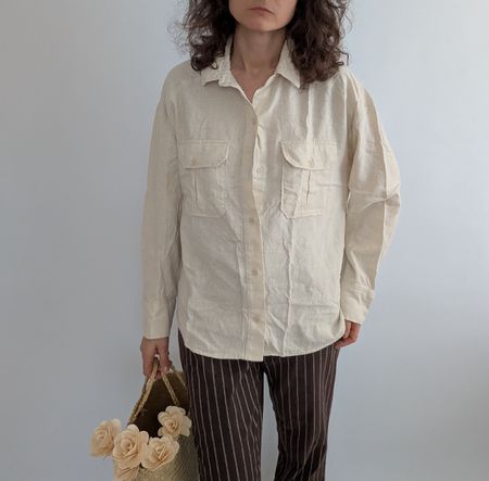 H&M Divided Leinenbluse, Beige, Gr. S - Sommer Must-Have!