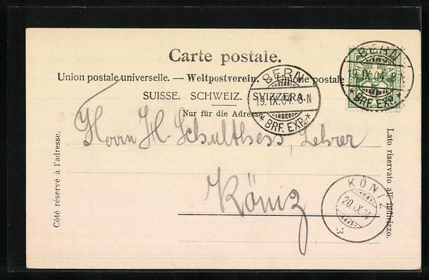 Cartes postales: Bern, Kursaal Schänzli, Blick auf die A – D'occasion à Berlin par bartko-reher 1