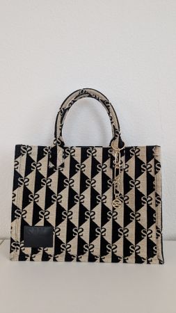 Sandro Paris Tasche monogramm-Muster neuwertig Herbst 2023