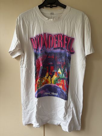 T-Shirt Mister Tee weiss Grösse L mit Print