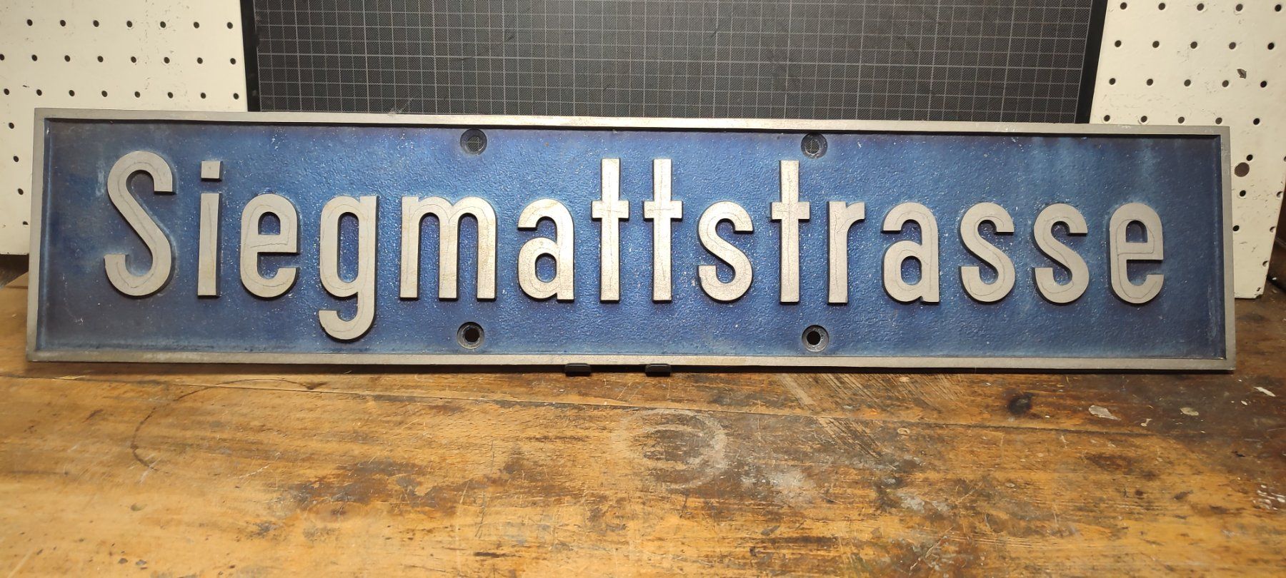 Insegne: Wunderschönes Strassenschild Nr 4 Siegmattstrasse – Usato da Gelterkinden venduto da MYSTOREFORYOU4460 2