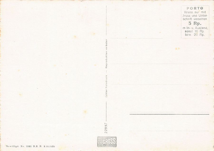 Ansichtskarten: Alvaschein, um 1935-40 – Gebraucht aus Frauenfeld von POML 1