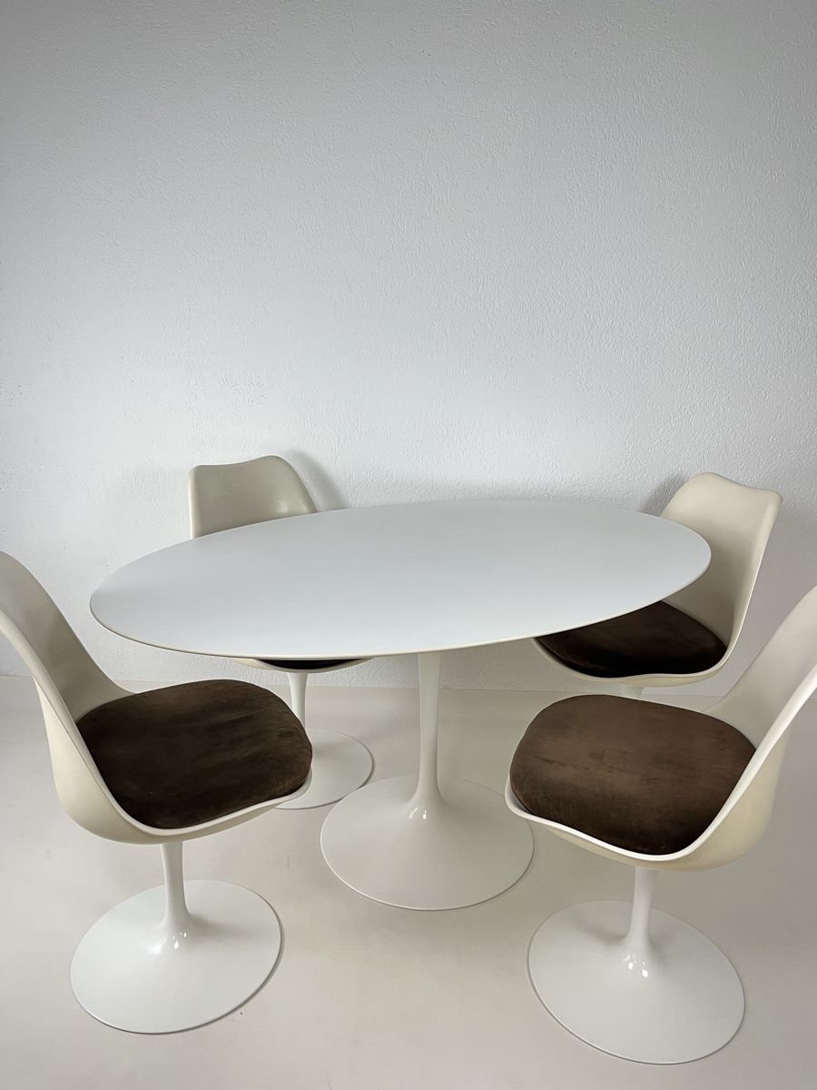 Knoll Set di tavolo e panche: Table et chaises Knoll Tulipe – Usato da Servion venduto da marion13or 7