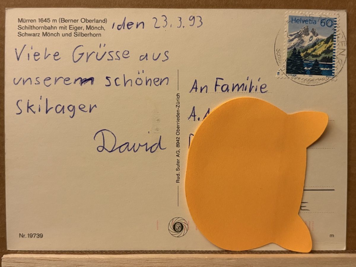 Cartoline postali: AK von Mürren mit Bergpanorama – Usato da Rümlang venduto da Kartenpost1 1