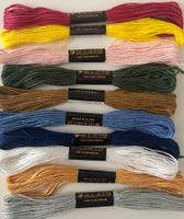 10x Stickgarn neu