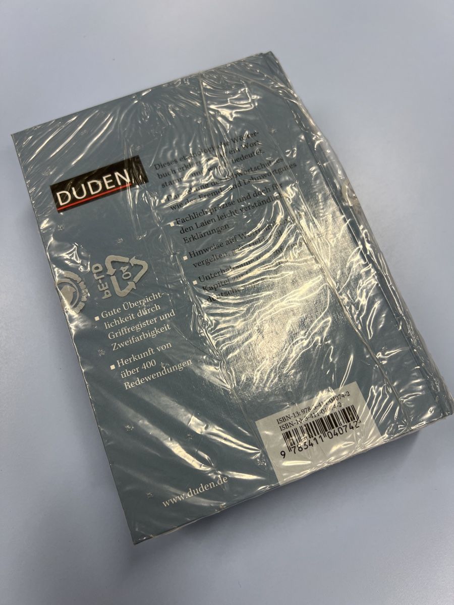 Bücher: DUDEN Herkunftswörterbuch OVP – Neu und originalverpackt aus Grüningen von Fox007 1
