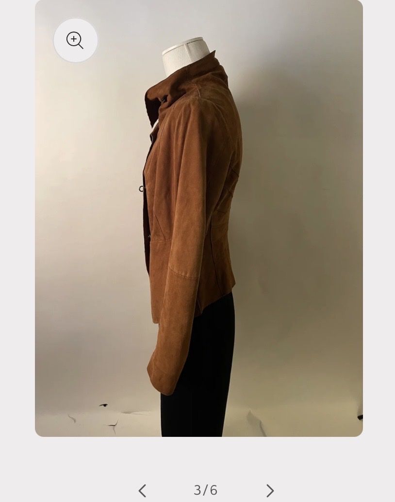 Jacken: Leonardo Suede Leather Jacket, Size 38 Made in Italy – Gebraucht aus Zürich von Heisenberg27 3