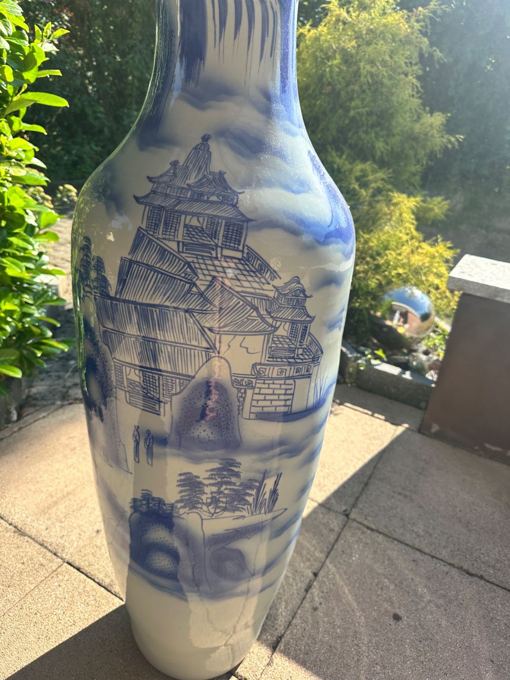 Alle Dekorationen: Tall Blue & White Vases Pair - Summer Decor – Gebraucht aus Niederlenz von bul_m9x7 4