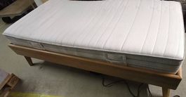 Elektrobett zweimotorig mit Matratze 90cm x 190cm