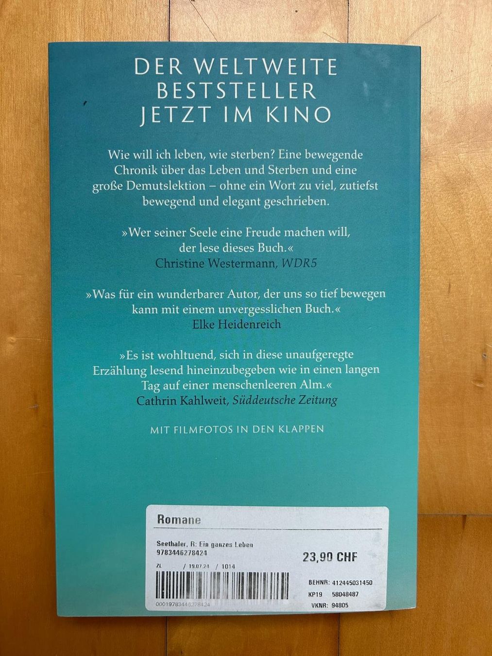 Libri: Ein ganzes Leben - Robert Seethaler – Nuovo (secondo la descrizione) da Binz venduto da tarkrx 1