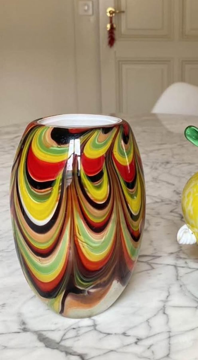 Murano Vasi & Recipienti: Murano vase multicolore – Usato da Genève venduto da Oscar-111