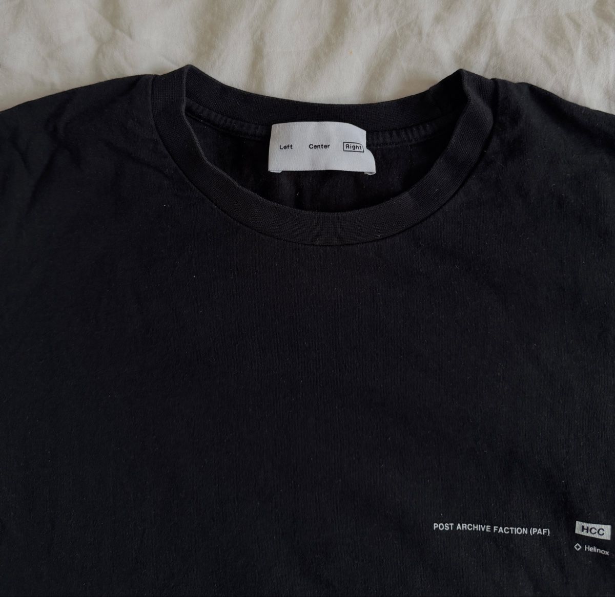 T-shirt: PAF Post Archive Faction HCC Tokyo Tee - Small, Black – Usato da Uster venduto da b_b96 2