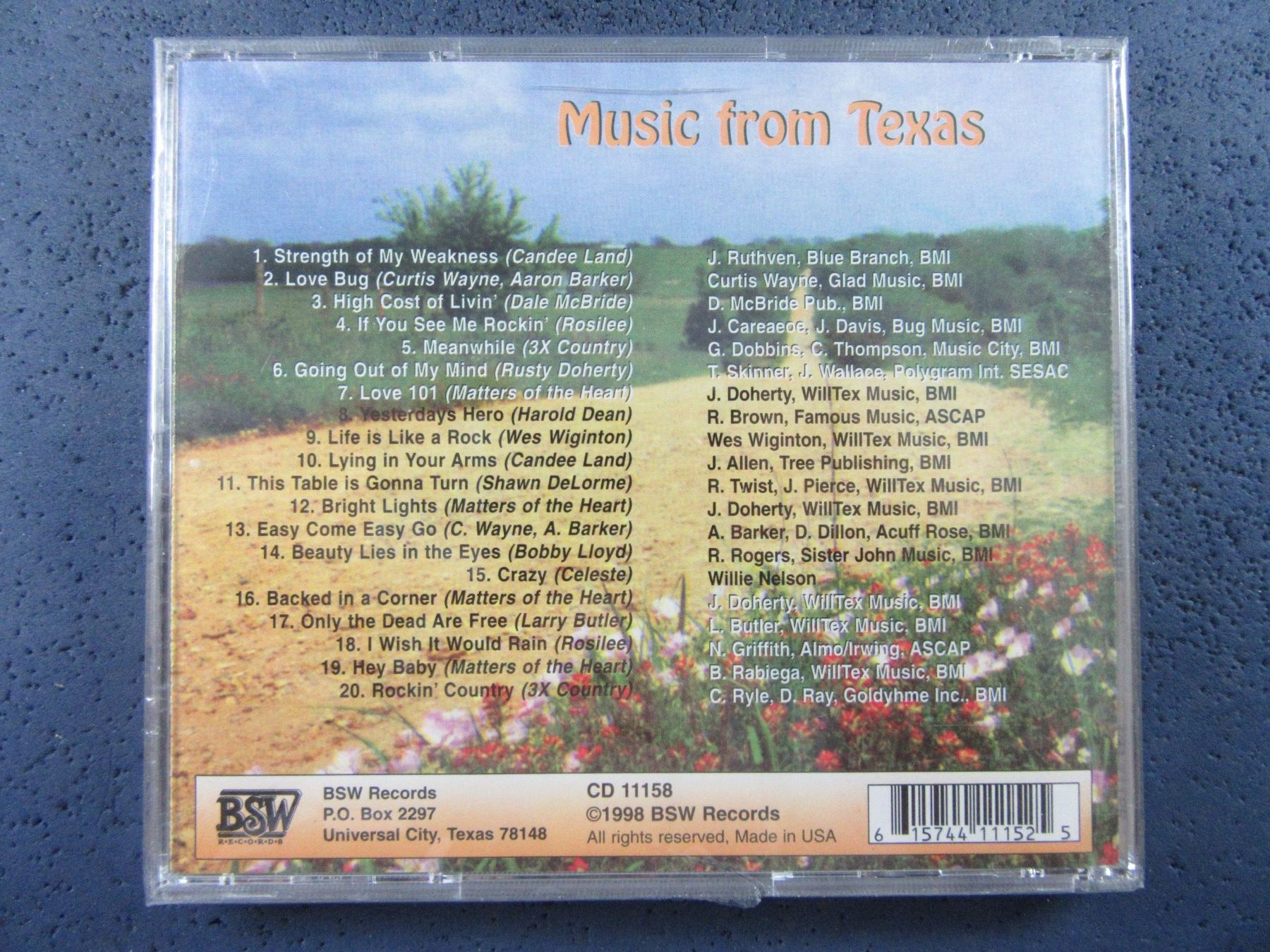 CD: WILLSON'S CD MUSIC FROM TEXAS NEU OVP – Usato da Ettingen venduto da Hausi4711 1