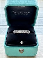 Tiffany & Co. 3-Reihiger Eternity Ring mit Pavé Diamanten