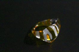 Vintage Space-Age Acrylglas-Ring, handbemalt, um 1970, NOS