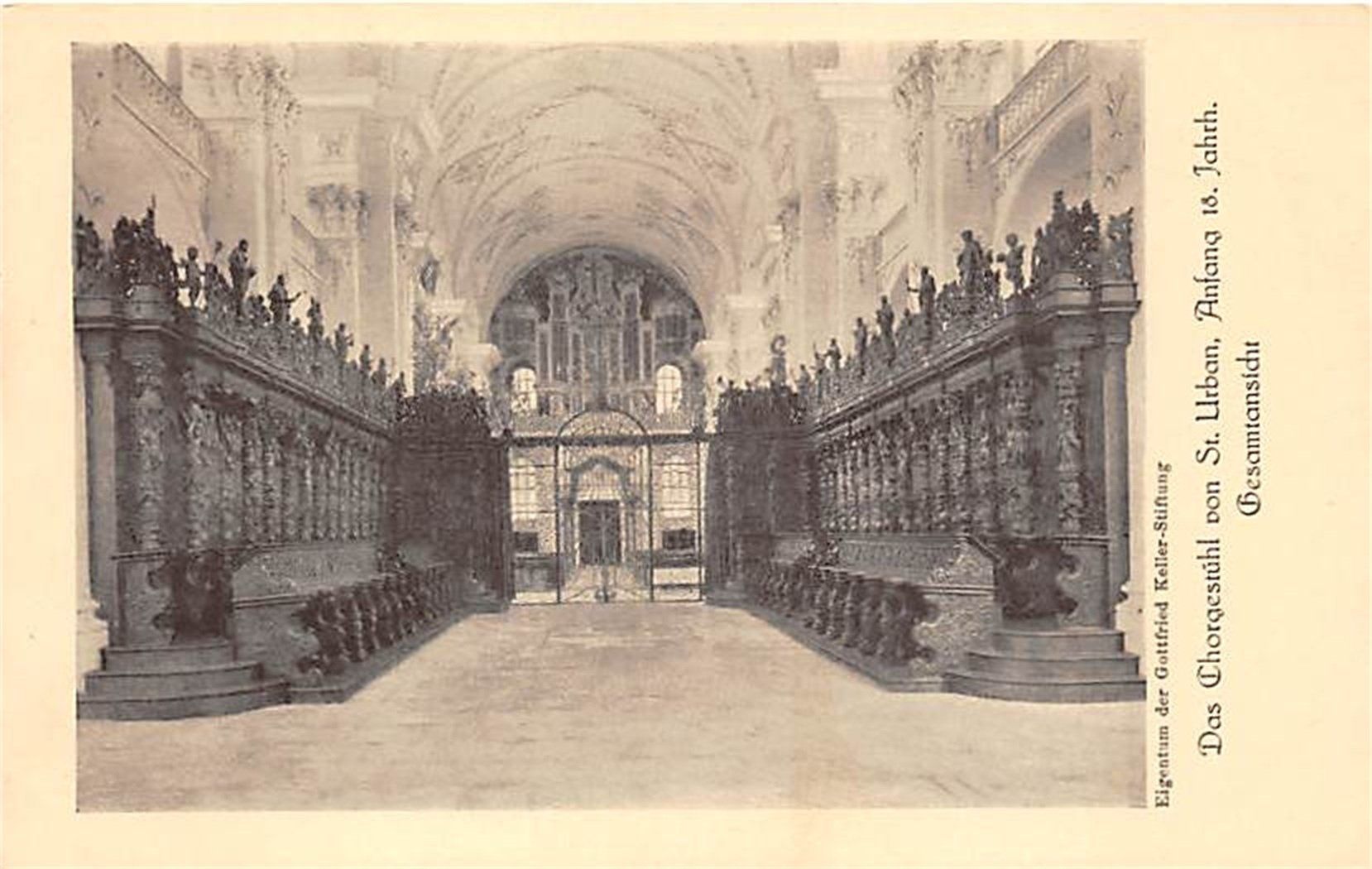 Cartoline postali: St.Urban, das Chorgestühl – Usato da Ottikon b.Kemptth. venduto da Neptun1974