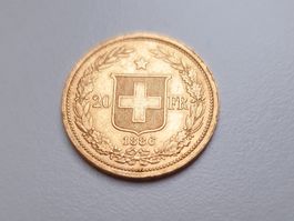 🇨🇭 Helvetia Gold 1886 6.45g .900 Rarer
