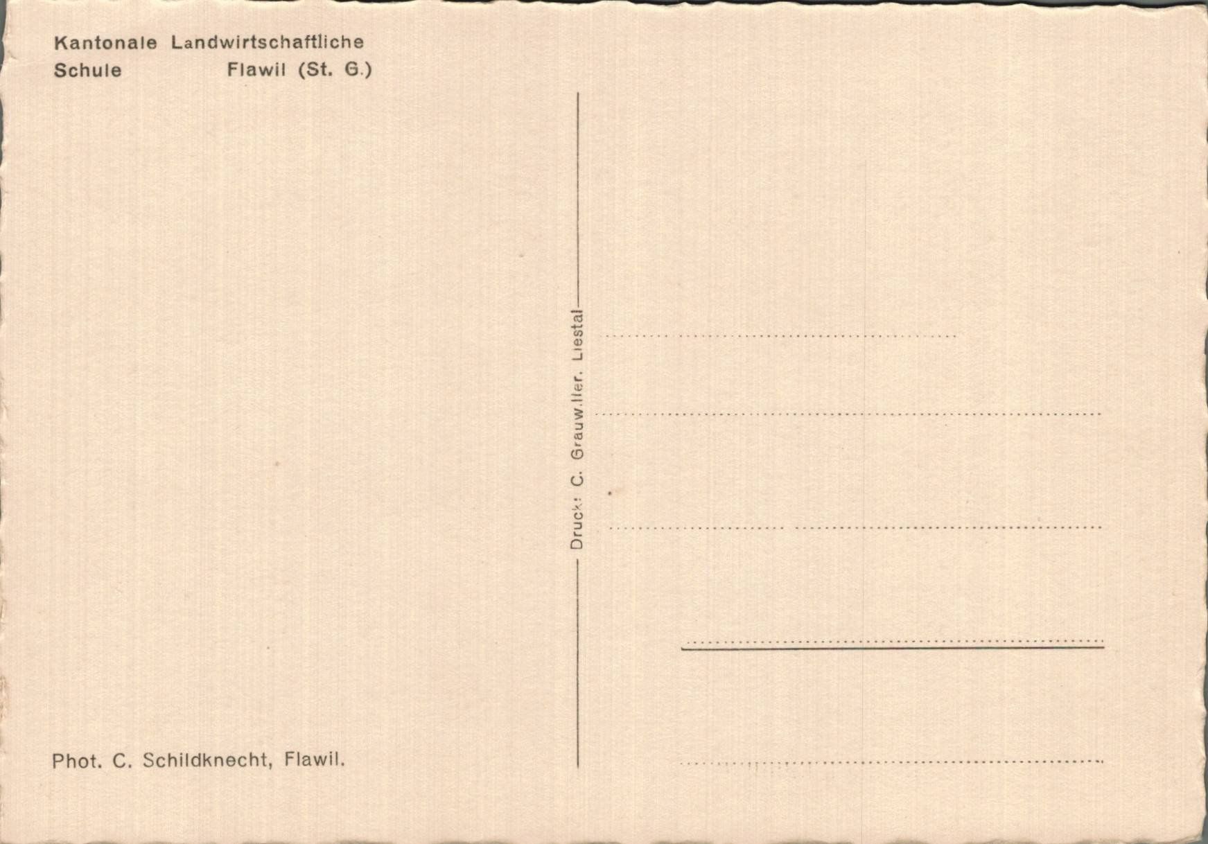 Cartoline postali: Alte Ansichtskarte Kantonale Landwirtschaftsschule Flawil... – Usato da Luzern venduto da Kartenansicht 1