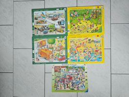 Ravensburger Puzzle Set Flughafen Spielplatz Kindergarten...