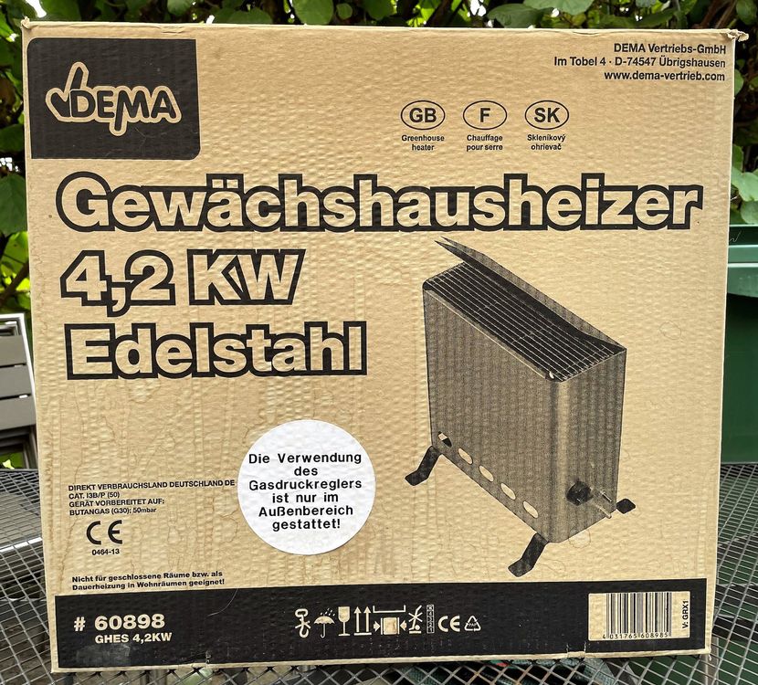 Gewächshaus Heizer Heizung 4,2kW Kaufen auf Ricardo