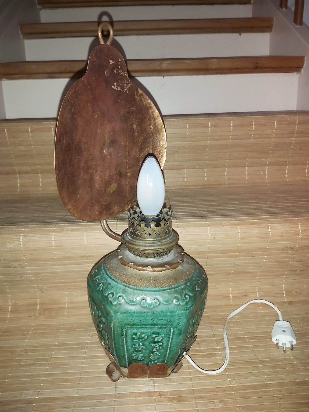 Lampen: Lampe, asiatisch, antik, türkis – Gebraucht aus Winterthur von Goldpipau 2