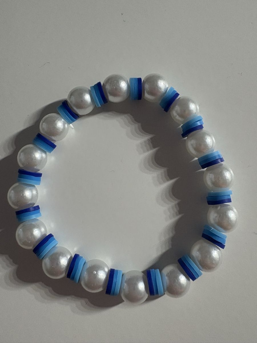 Armbänder & -reifen: Trendiges Armband mit Perlen und blauen Scheiben – Neu (gemäss Beschreibung) aus Winterthur von nik_pr58 2