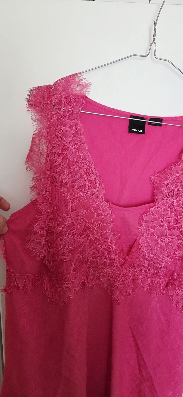 Pinko Top: Pinko Top pink Spitze Grösse M – Usato da Hellbühl venduto da Veci02 2