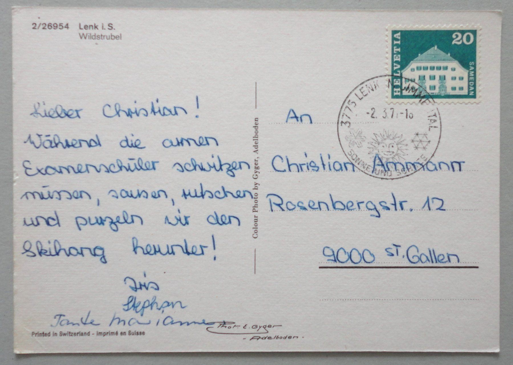 Cartoline postali: Lenk i. S., Wildstrubel – Difettoso da Fétigny venduto da Billy2miny 1